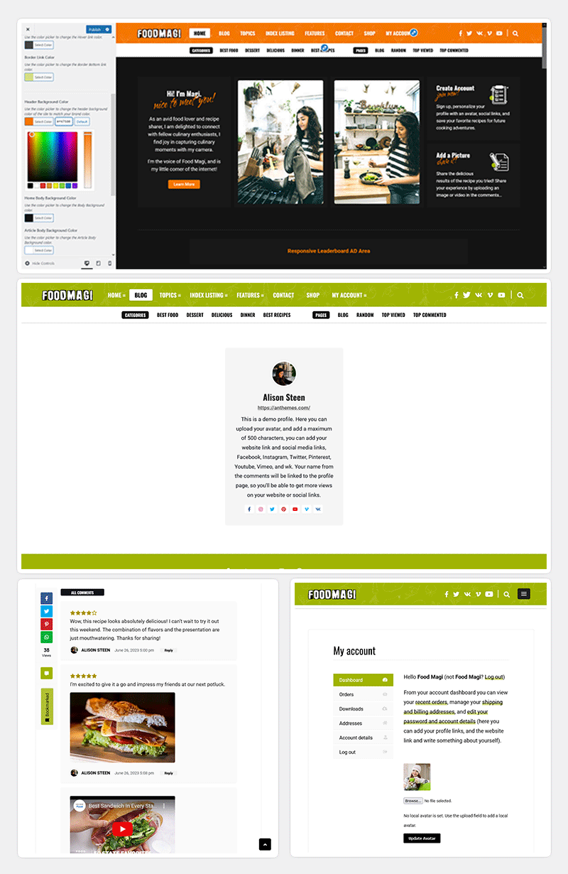 FoodMagi – WordPress-Theme für Kochrezepte mit Paywall und Lesezeichen – 5