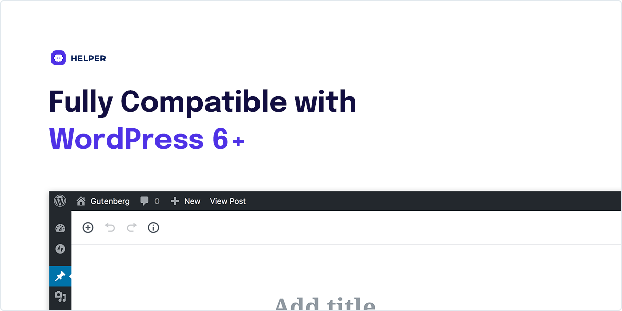 Vollständig kompatibel mit WordPress 6+