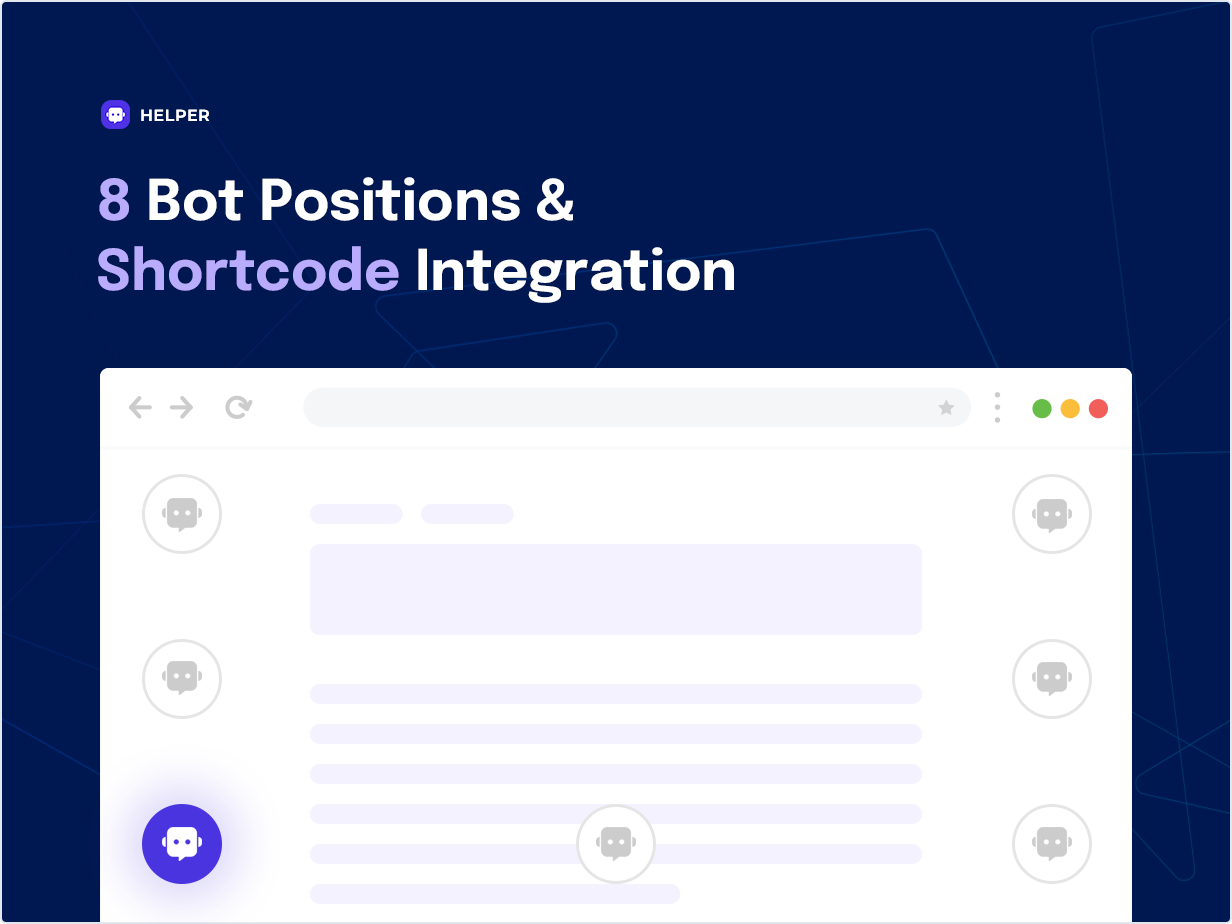 8 Bot-Position und Shortcode-Integration