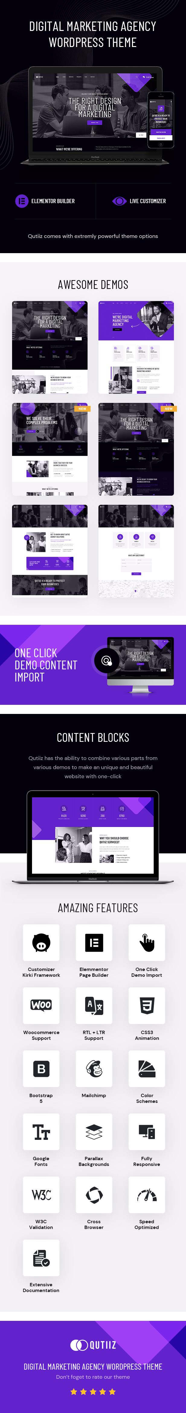 Qutiiz – WordPress-Theme für Agenturen für digitales Marketing – 1