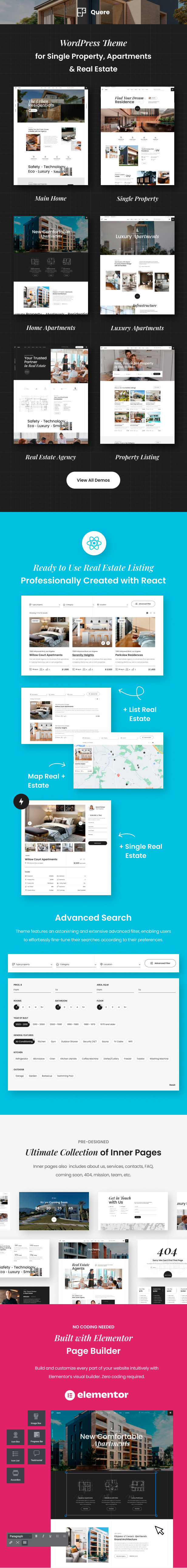 Quere – WordPress-Theme für Immobilien und Wohnungen – 1
