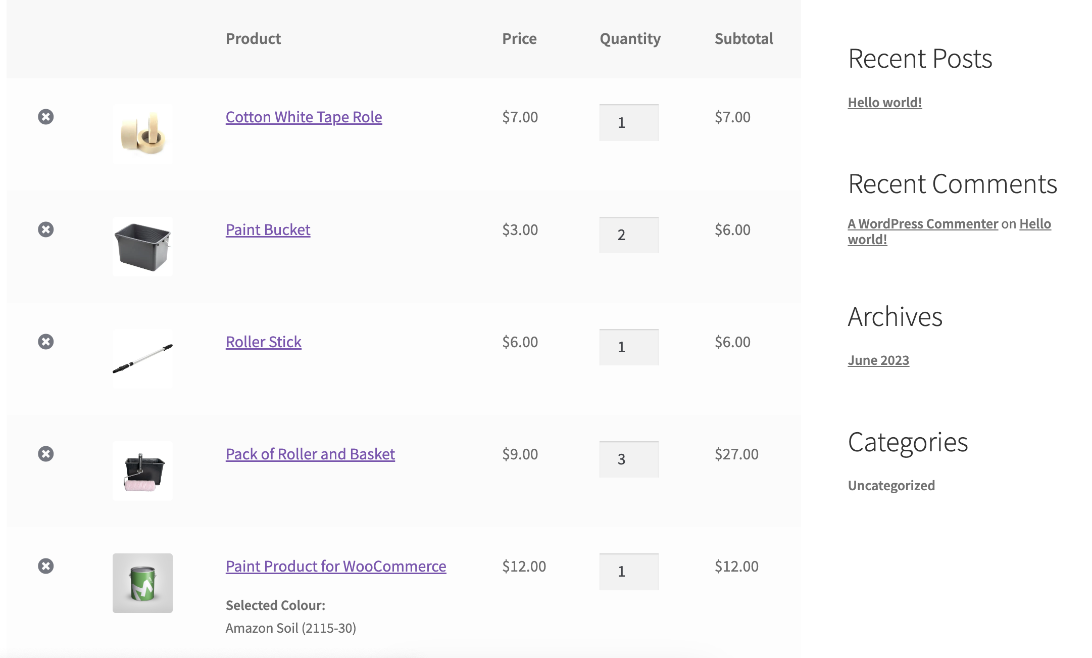 Paint-Produkt-Add-on für WooCommerce