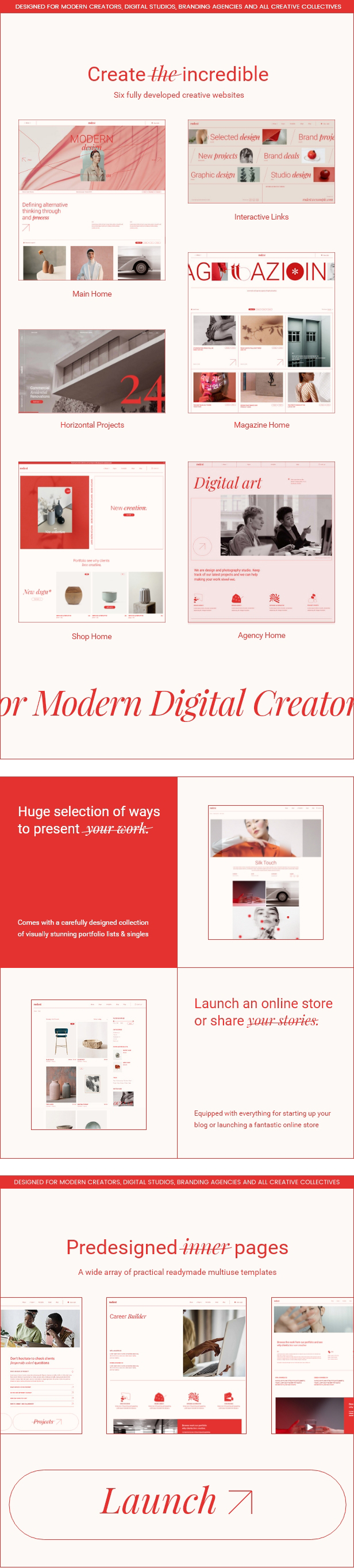 Rødest – Kreatives Elementor-Thema – 2