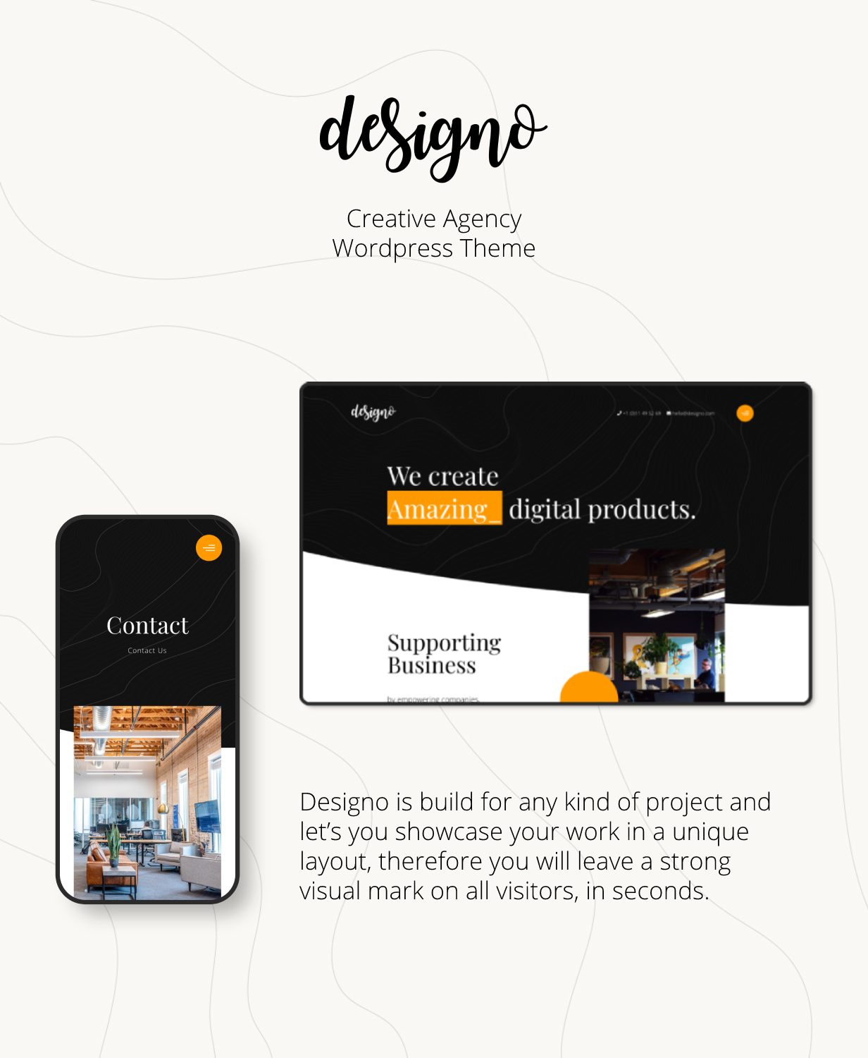 Designo – WordPress-Theme für Kreativagenturen – 1