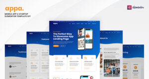 Appa – Mobile App & Startup-Elementor-Vorlagen-Kit