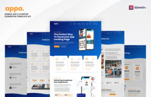 Appa – Mobile App & Startup-Elementor-Vorlagen-Kit