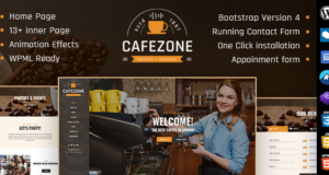 CafeZone | Kaffeerestaurant-WordPress-Vorlage