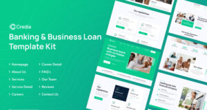Credia | Elementor-Vorlagenkit für Bank- und Geschäftskredite