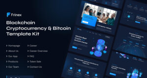 Frinex | Vorlagenkit für Blockchain-Kryptowährung und Bitcoin Elementor