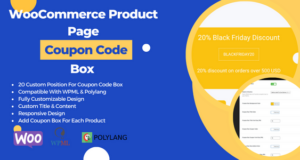 Gutscheinbox für die WooCommerce-Produktseite
