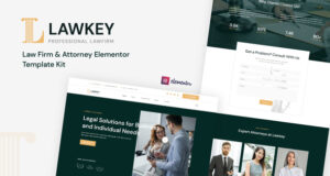 Lawkey – Elementor-Vorlagenkit für Anwaltskanzleien und Anwälte