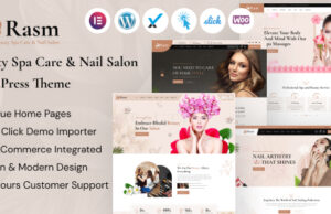 Rasm – WordPress-Layout für Schönheit, Spa-Pflege und Nagelstudio