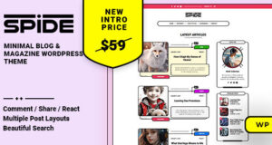 Spide – WordPress-Template für Blogs und Zeitschriften