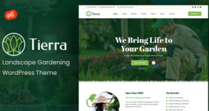 Tierra – Landschaftsgarten-WordPress-Template