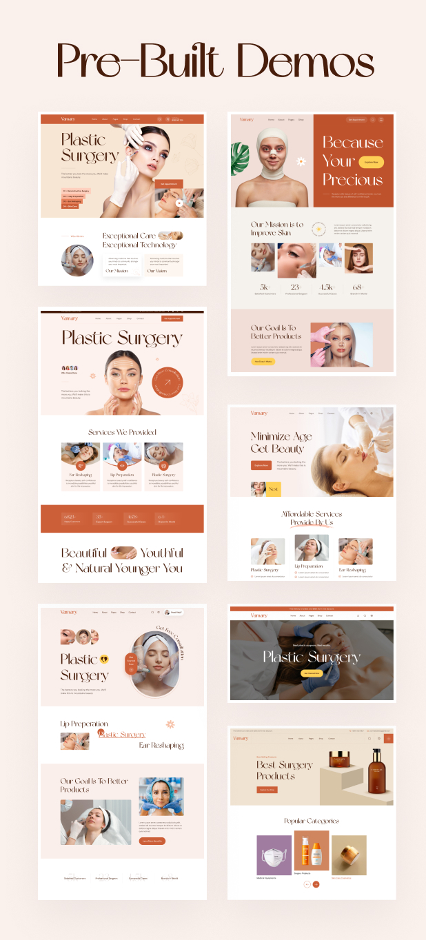 Vamary – WordPress-Theme für plastische Chirurgie – 9