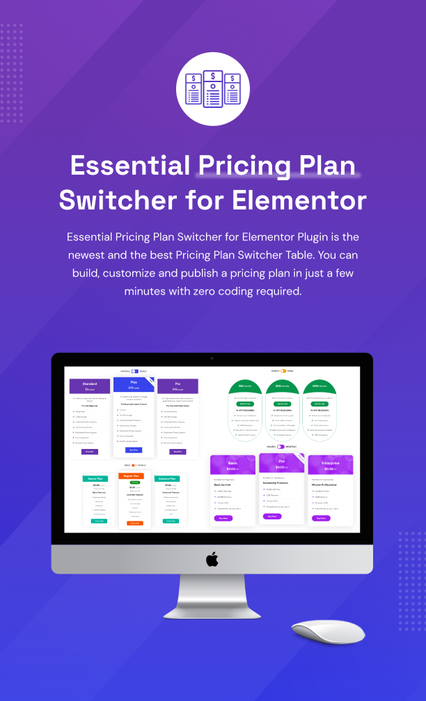 Essential Pricing Plan Switcher für das Elementor WordPress Plugin
