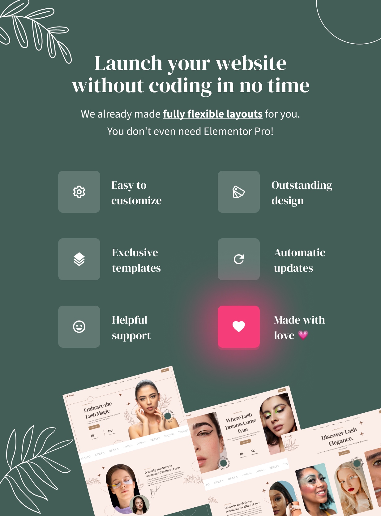 Laska – WordPress-Theme für Wimpernlifting und Wimpernverlängerung