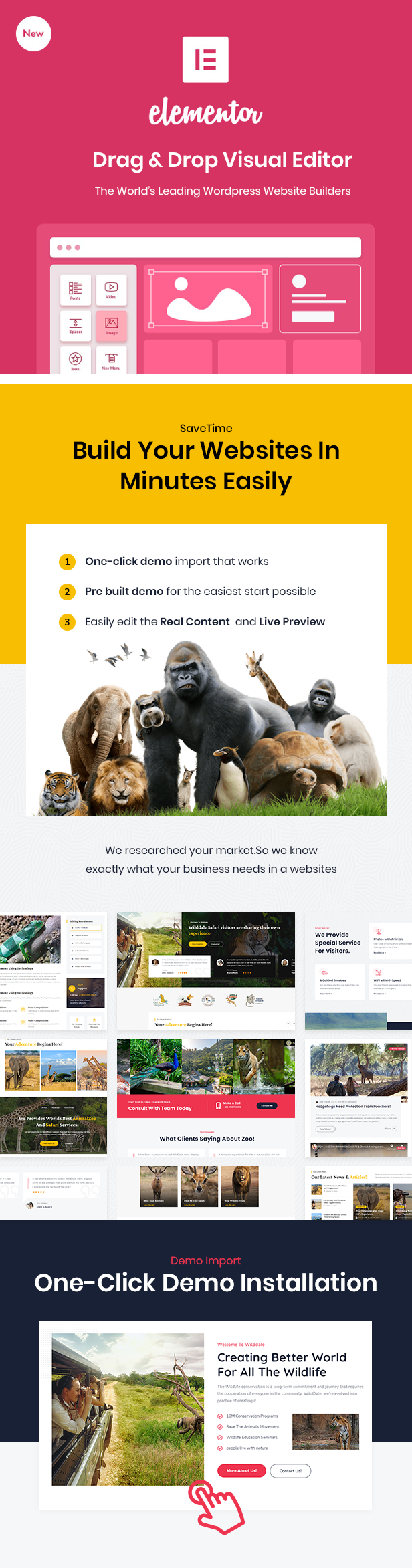 WildDale – Dschungelsafari-WordPress-Theme