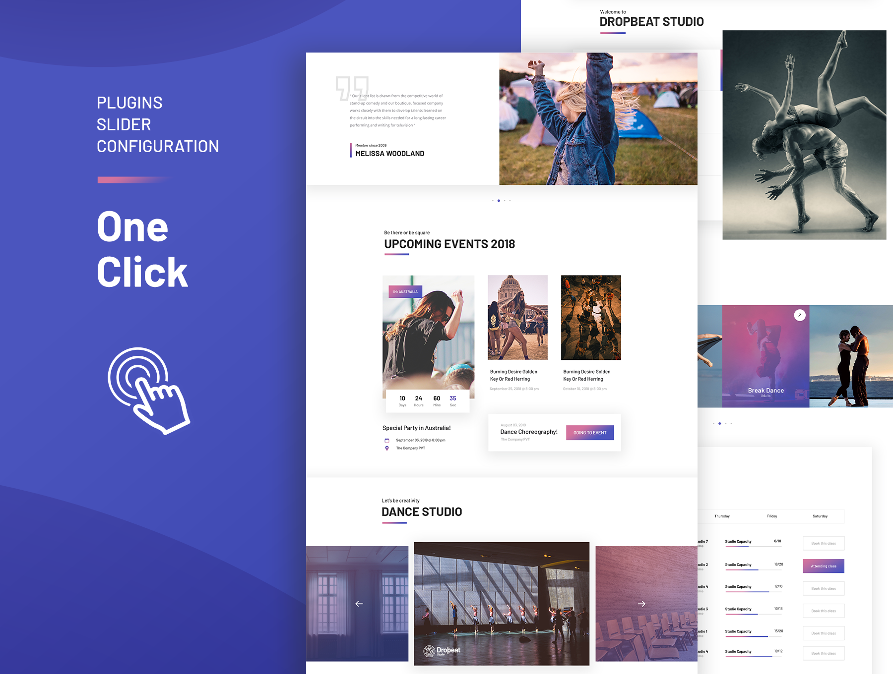 Dropbeat WordPress Theme für Dance Studios von Themeton