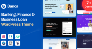 Banca – WordPress-Vorlage für Bank-, Finanz- und Geschäftskredite