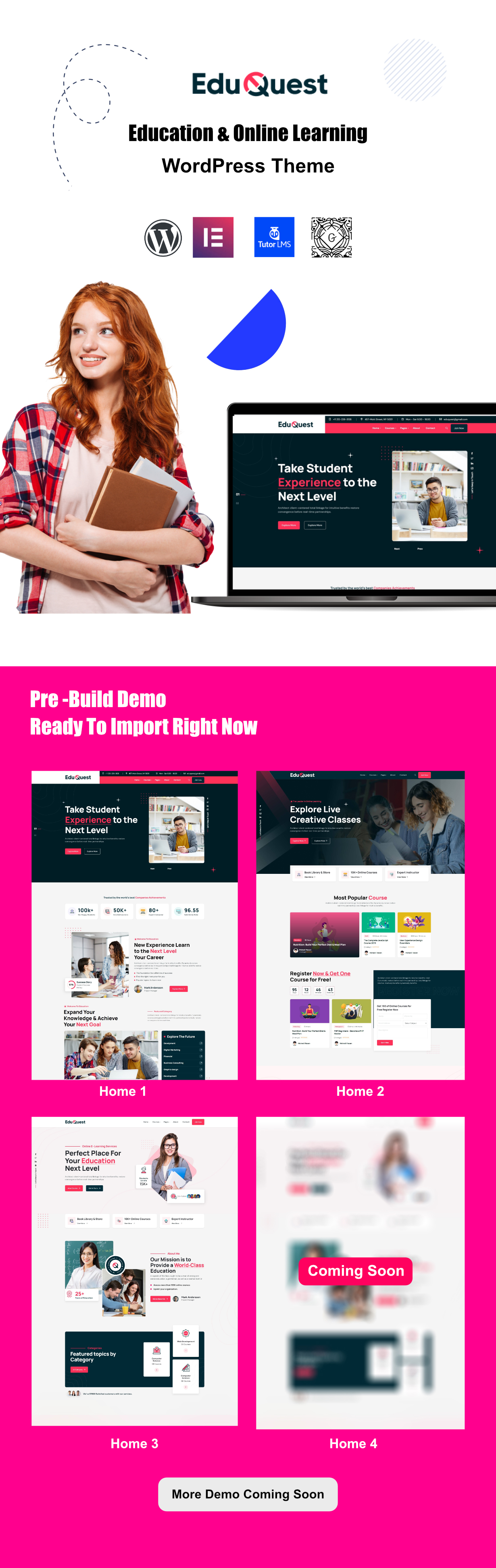 EduQuest LMS WordPress-Theme