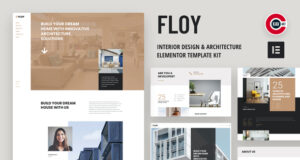 Floy – Elementor-Vorlagenkit für Innenarchitektur und Architektur