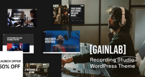 Gainlab – WordPress-Vorlage für Musikaufnahmestudio