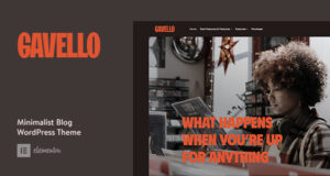 Gavello – Fesselndes minimalistisches Blog-Layout