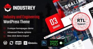 Industrey – Industrie- und Ingenieur-WordPress-Vorlage + RTL