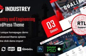 Industrey – Industrie- und Ingenieur-WordPress-Vorlage + RTL