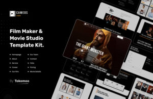 Kameen | Film Maker & Movie Studio Elementor-Vorlagenkit