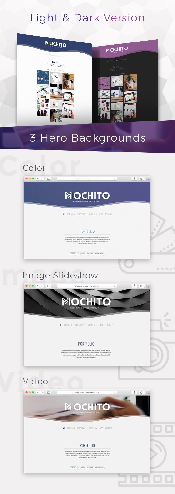 Mochito – One-Page Portfolio Ajax WordPress Theme – 2