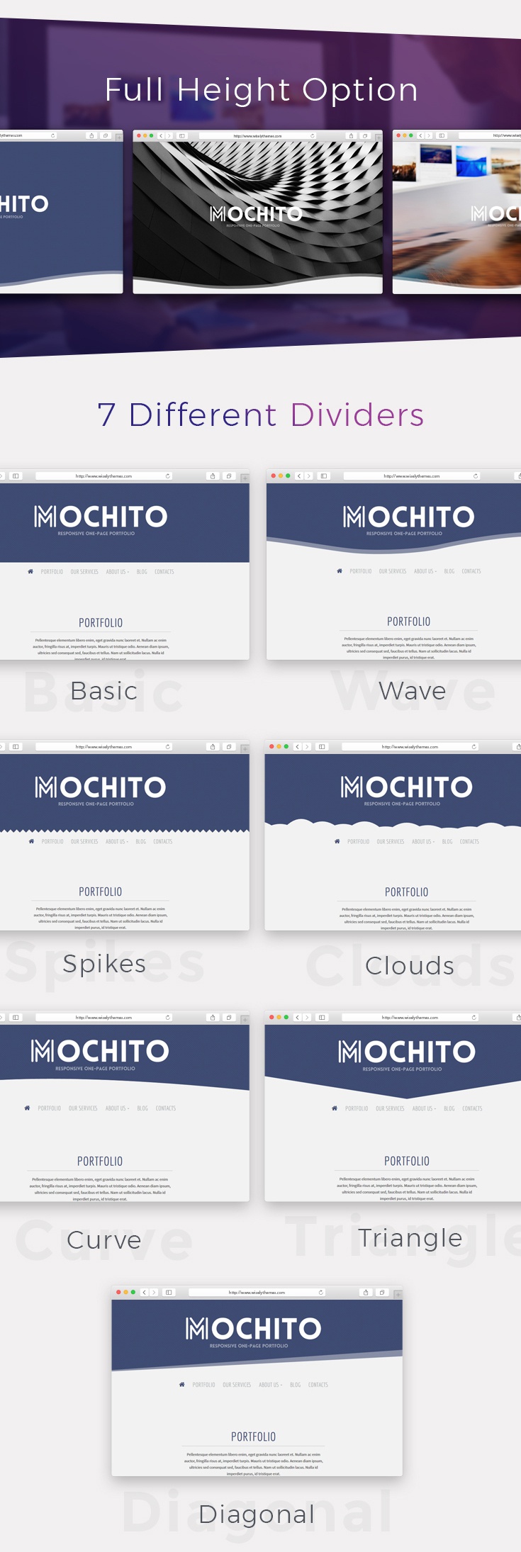 Mochito – One-Page Portfolio Ajax WordPress Theme – 3