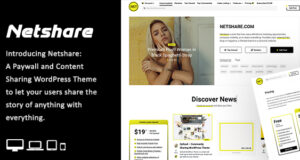 Netshare – Paywall- und Content-Sharing-WordPress-Template
