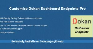 Passen Sie Dokan Dashboard Endpoints Pro an
