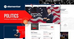Politik – Elementor-Vorlagenkit für politische Kandidaten und Anführer