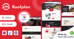 Roofplan – Dachdecker-Dienstleistungen WordPress-Layout + RTL