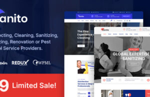 Sanito – Desinfizierendes und reinigendes WordPress-Template