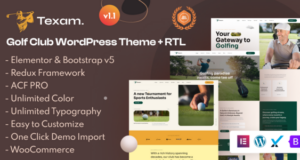 Texam – Golfclub-WordPress-Layout