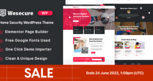 Wesecure – Home-Security-WordPress-Layout