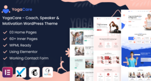 YogaCare – WordPress-Template für Trainer, Redner und Motivation