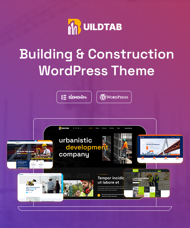 BuildTab – WordPress-Theme für Bauunternehmen