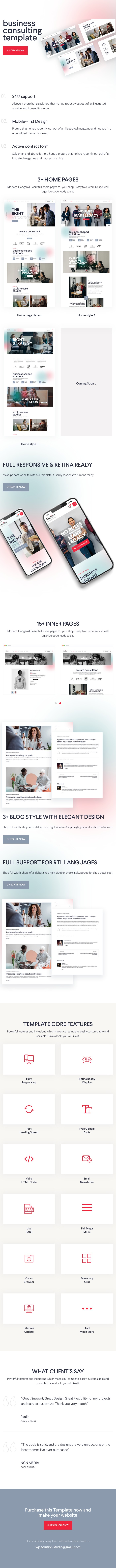 Metiro – WordPress-Theme für Unternehmensberatung