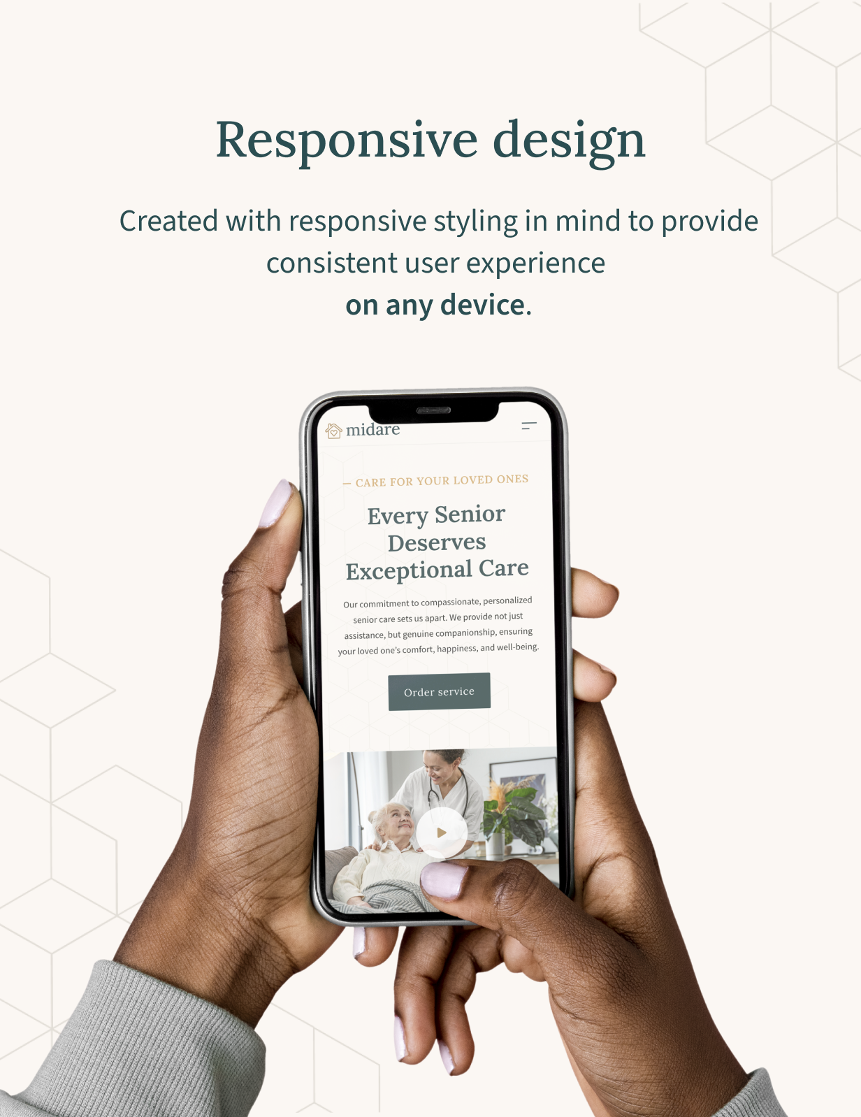 Midare – WordPress-Theme für Seniorenpflege und Medizin