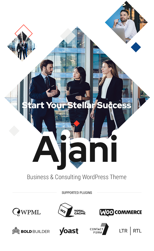 Ajani – WordPress-Theme für Unternehmen und Beratung – 1