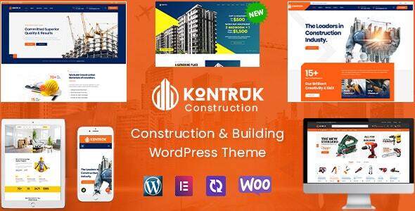 KonTruk – Bau- und Gebäude-Elementor-WordPress-Template
