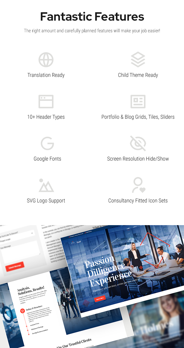 Ajani – WordPress-Theme für Unternehmen und Beratung – 5