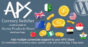 APS Currency Switcher – Add-on für Arena-Produkte – WordPress-Plugin