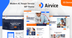 Airvice – AC-Reparaturdienste WordPress-Template + RTL