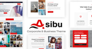 Asibu – WordPress-Layout für Unternehmen und Unternehmen